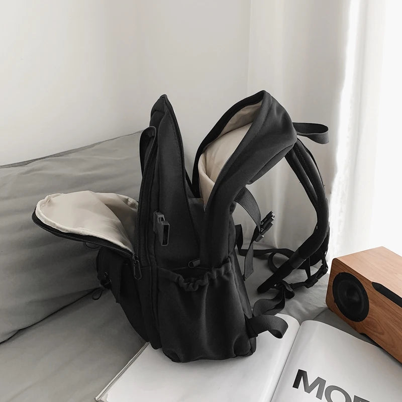 Waterproof Multi-Pocket Youth Backpack for Teenage Girls Boys