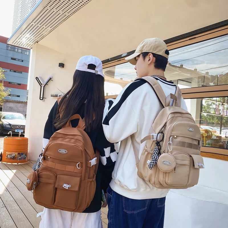 Waterproof Multi-Pocket Youth Backpack for Teenage Girls Boys