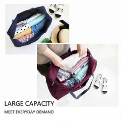 Nylon Foldable Travel Bag Unisex Large Capacity Luggage Waterproof Handbag