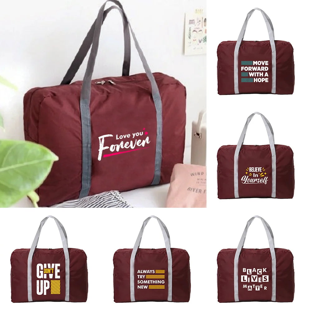 Nylon Travel Bags Unisex Large Capacity Luggage Bag Handbags Waterproof