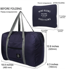 Foldable Nylon Travel Bags Unisex Large Capacity Luggage