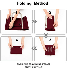 Foldable Nylon Travel Bags Unisex Large Capacity Luggage