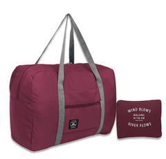 Foldable Nylon Travel Bags Unisex Large Capacity Luggage