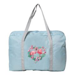 Nylon Foldable Travel Bags Large Capacity Storage - Flamingo Series