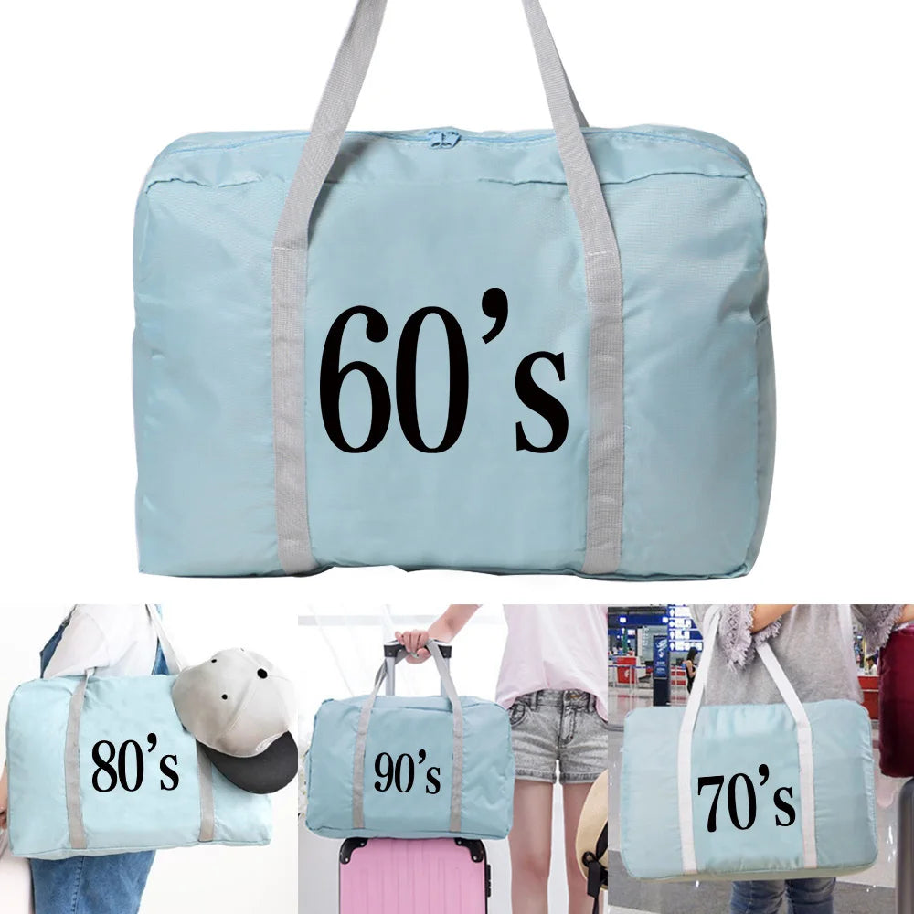 Nylon Foldable Travel Bags Unisex Large Capacity Storage Bag WaterProof Handbags