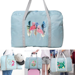 Nylon Foldable Travel Bags Large Capacity Storage - Flamingo Series