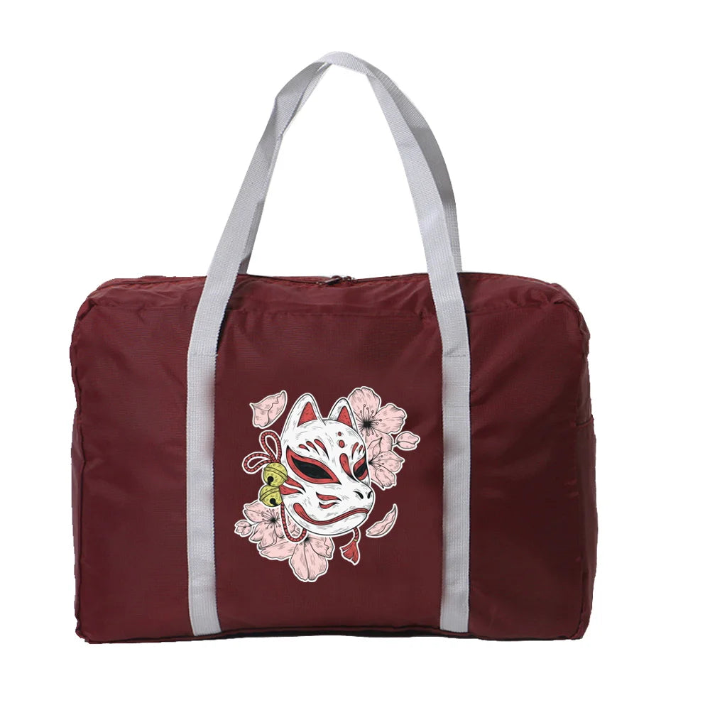 Nylon Foldable Travel Bags Large Capacity Luggage Unisex WaterProof Handbags