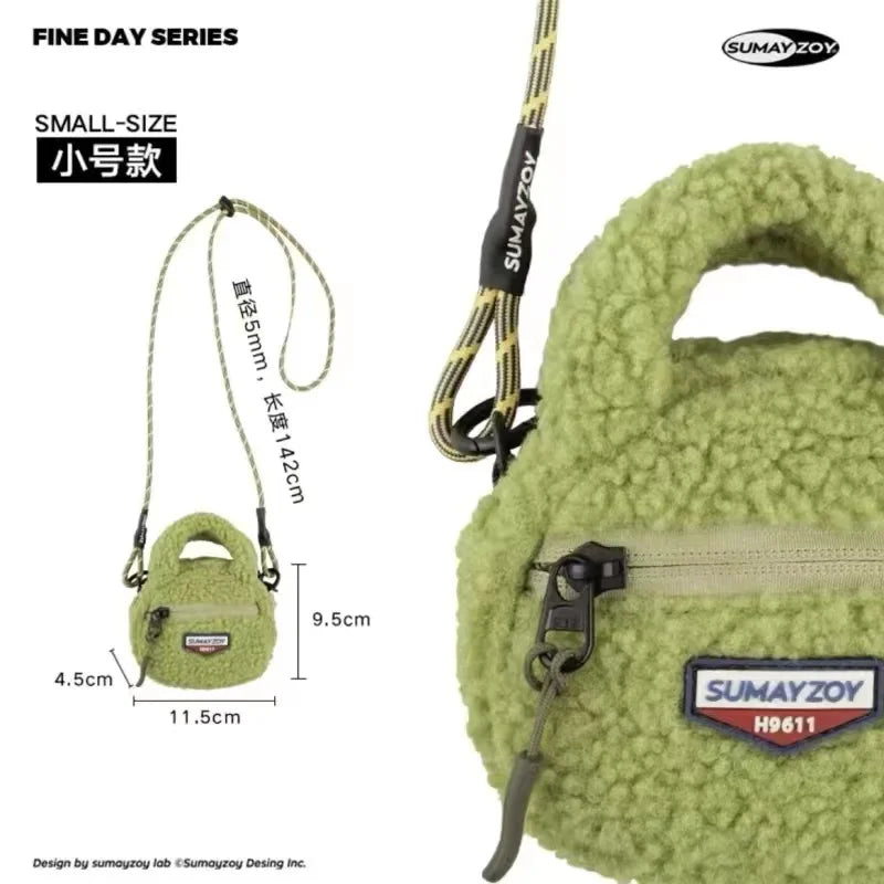 Soft Plush Women's Crossbody Bag Lambs Wool Winter Fluffy Fur