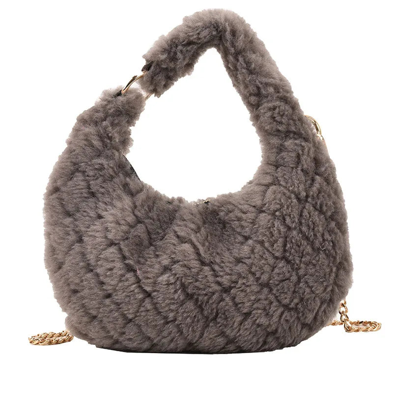 Winter Rhombus Chain Crossbody Bag Matching Shoulder Bag