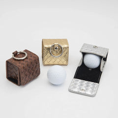 Golf Ball Waist Bag Lightweight Leather Square Waist Pack Storage Case