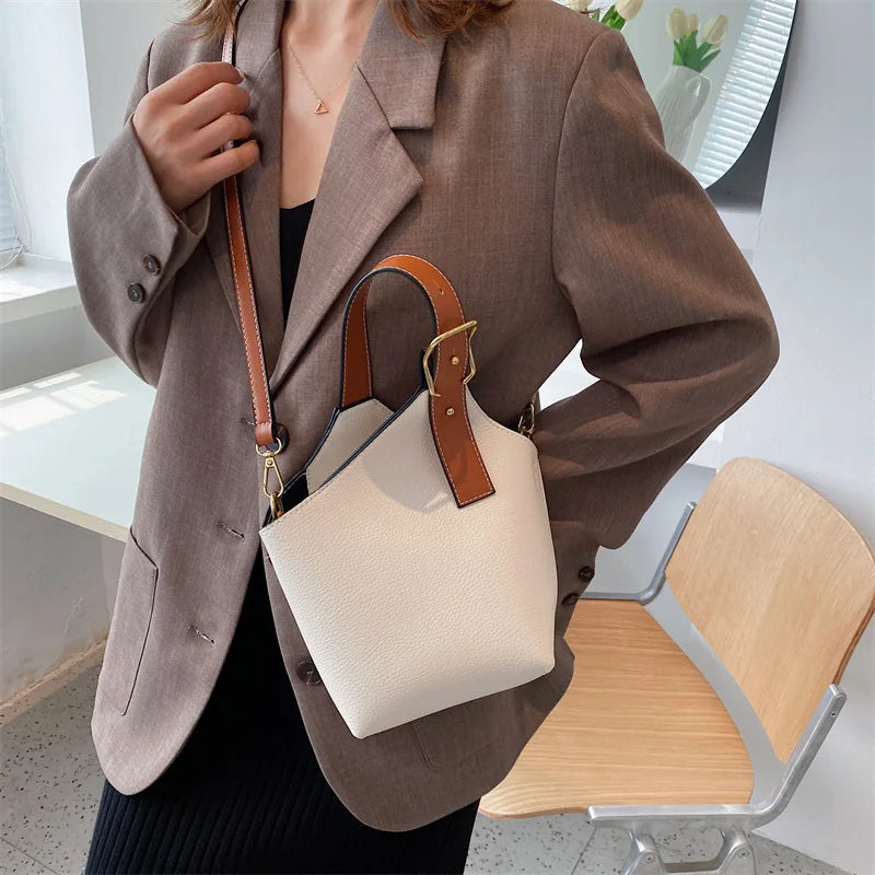 Retro Brown Messenger Bag Small Women's Handbag
