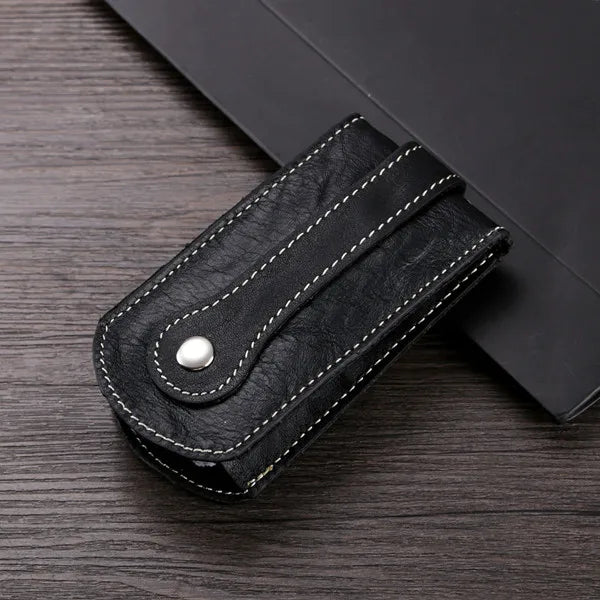 Real Leather Key Holder Car Key Wallet Organizer Key Storage Bag