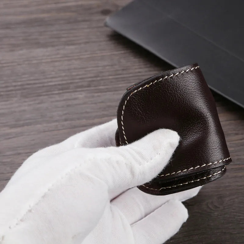 Real Leather Key Holder Car Key Wallet Organizer Key Storage Bag