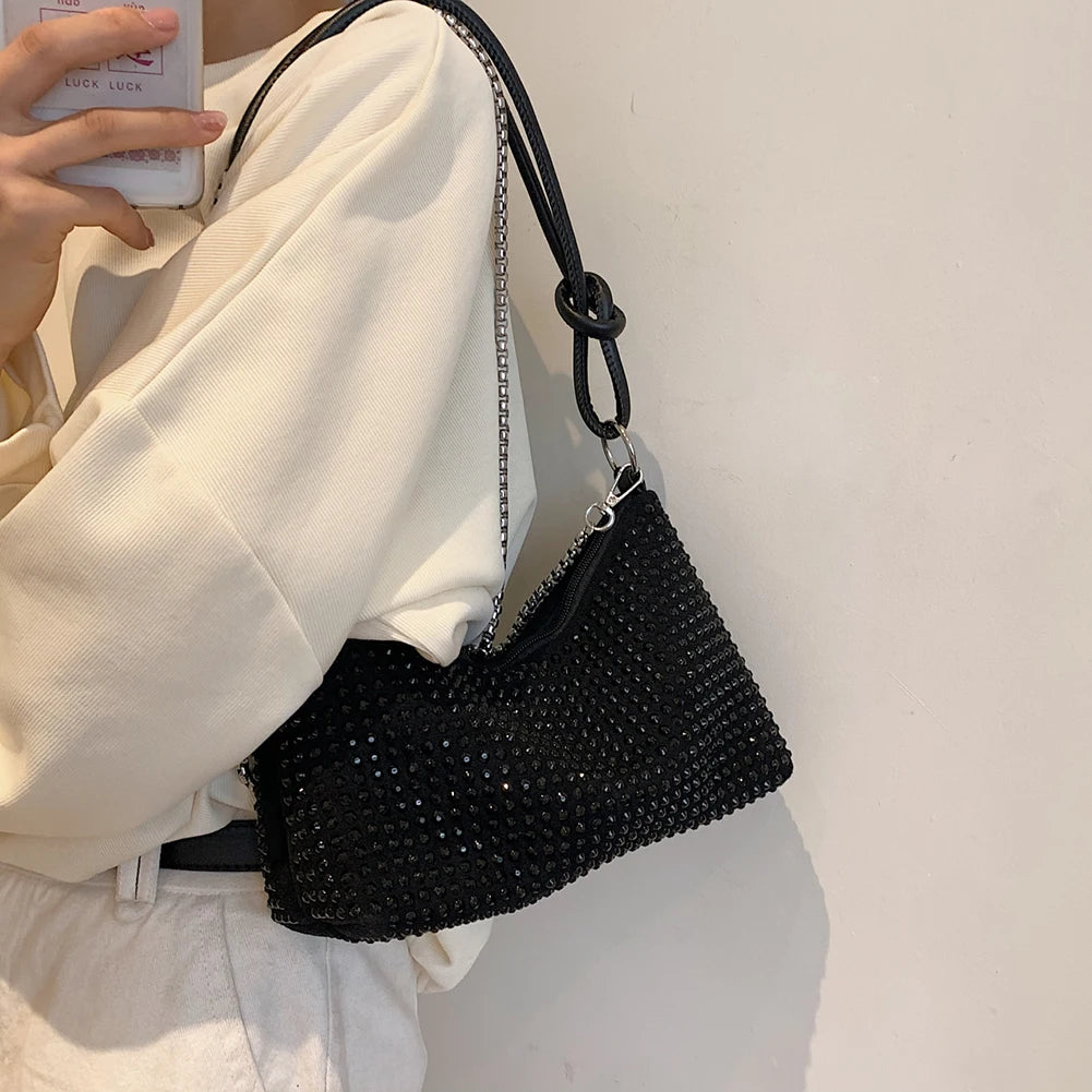 Shining Diamond Women Tote Bag Rhinestone Handbag for Women Bag Purse