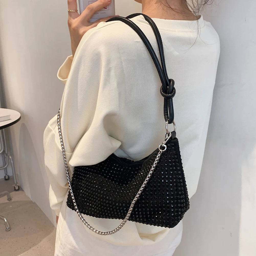 Shining Diamond Women Tote Bag Rhinestone Handbag for Women Bag Purse