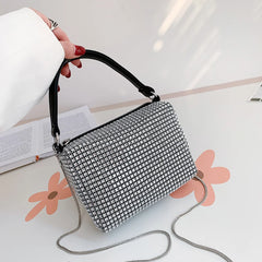 Rhinestone Handbag for Women Shoulder Bag Purse Ladies Crossbody Bag