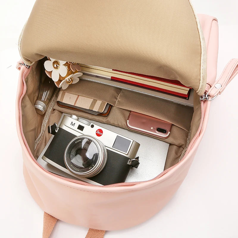 Large Capacity Shoulder Bag PU Backpack for Women