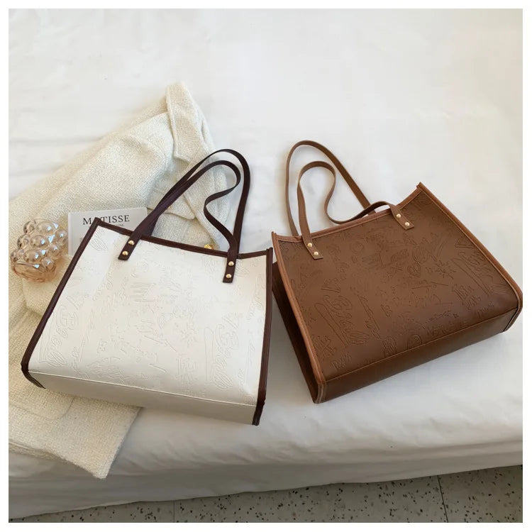Women's Large-capacity Shoulder Bags Handbag Tote Shopping Travel Bags