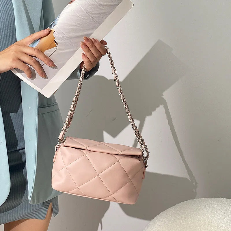 Women's Rhombic Chain Shoulder Bag Party Bag