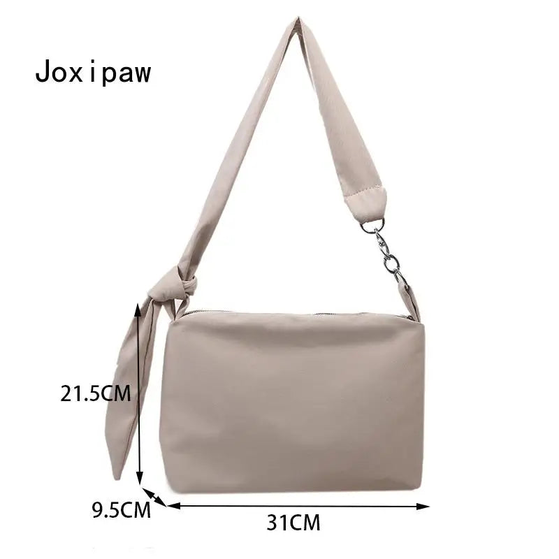 Nylon Shoulder Bag for Women Vintage Large Capacity Crossbody Bags