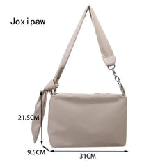 Nylon Shoulder Bag for Women Vintage Large Capacity Crossbody Bags