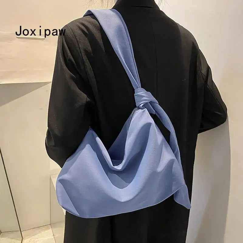 Nylon Shoulder Bag for Women Vintage Large Capacity Crossbody Bags