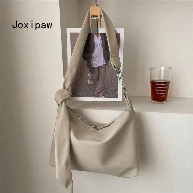 Nylon Shoulder Bag for Women Vintage Large Capacity Crossbody Bags
