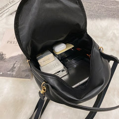 Small Backpack Women's Shoulder Bags Diamond Grids PU Leather Bag