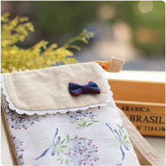 Floral Printing Small Shoulder Bag Women Cotton Messenger Phone