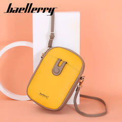 Yellow Small Women Shoulder Bag Top Phone Pocket Summer Girl Bags