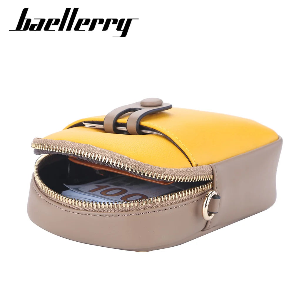 Yellow Small Women Shoulder Bag Top Phone Pocket Summer Girl Bags