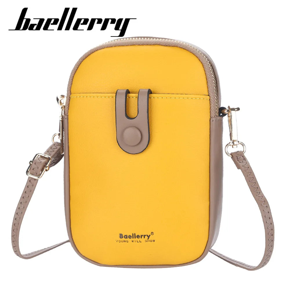 Yellow Small Women Shoulder Bag Top Phone Pocket Summer Girl Bags