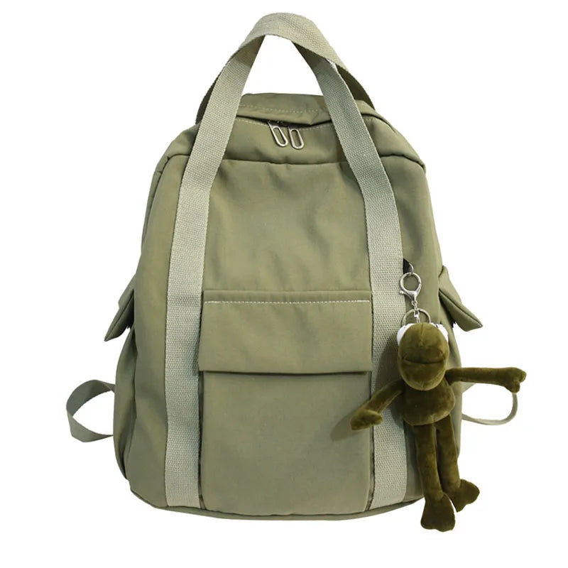 Waterproof Nylon Backpack School Bag For Girl