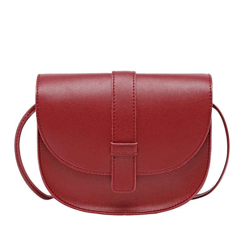 Solid Saddle Bag Casual Women's Bag Female Single Shoulder Bag