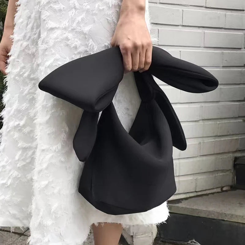 Spring Summer Pink Bow Handbag All Match Evening Clutch Bags