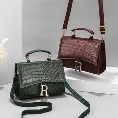 Stone Pattern Shoulder Crossbody Bag for Women Top-handle Bag