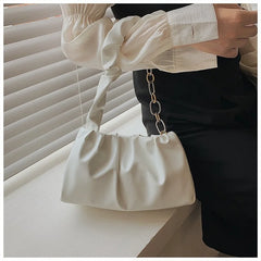 Retro Metal Chain Shoulder Bag for Women