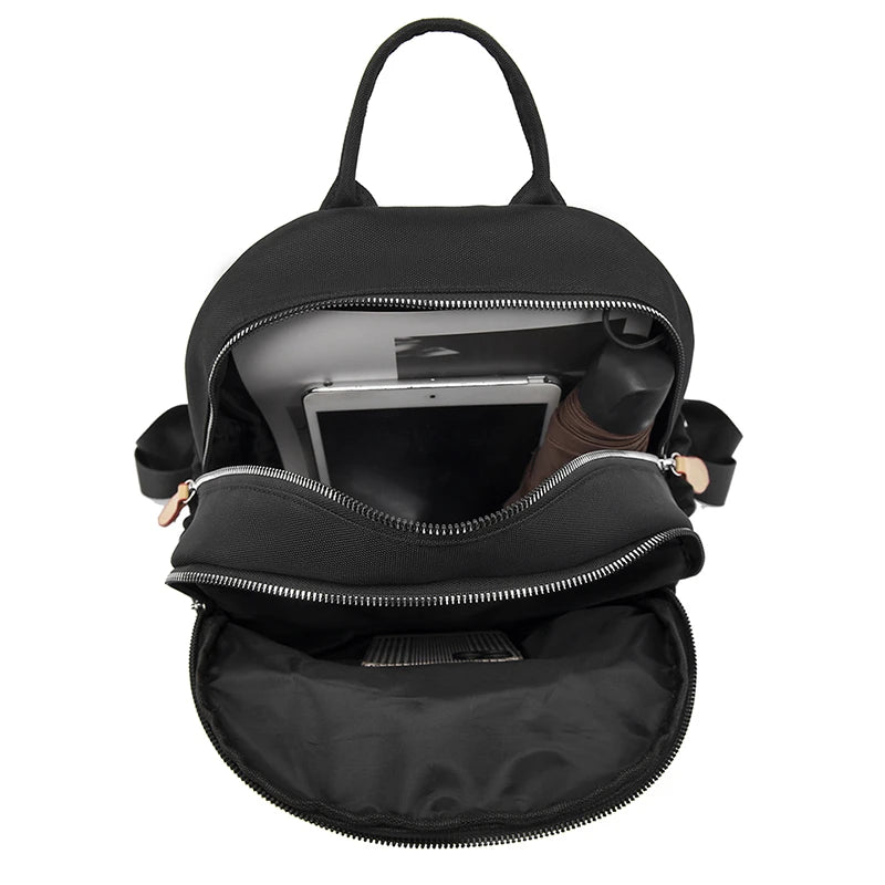High Nylon Cloth Women's Backpack Large Capacity School Bag