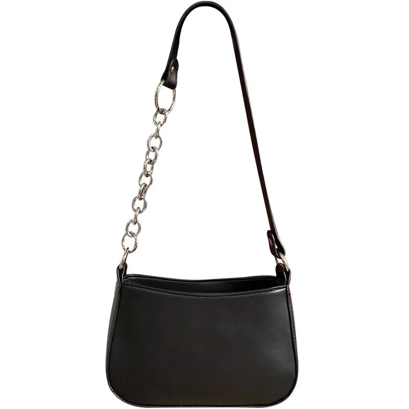 Women's Shoulder Bag Stitched Armpit Bag Street Pu Handbag
