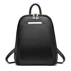Summer PU Leather Large Capacity Backpack Women Solid Satchels