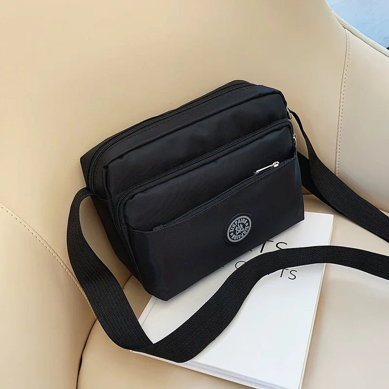 Casual Solid Women Bag Shoulder Bag Nylon Cloth Lady Messenger Bag