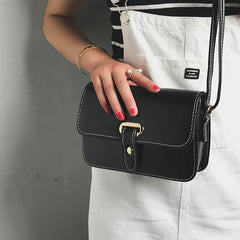 Women's Square Crossbody Bag PU Leather Messenger Bag