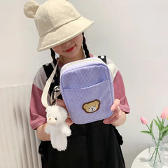 Velvet Bear Child's Shoulder Diagonal Bag