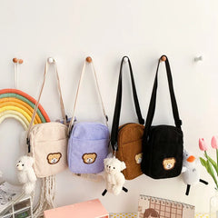 Velvet Bear Children's Shoulder Bag Female