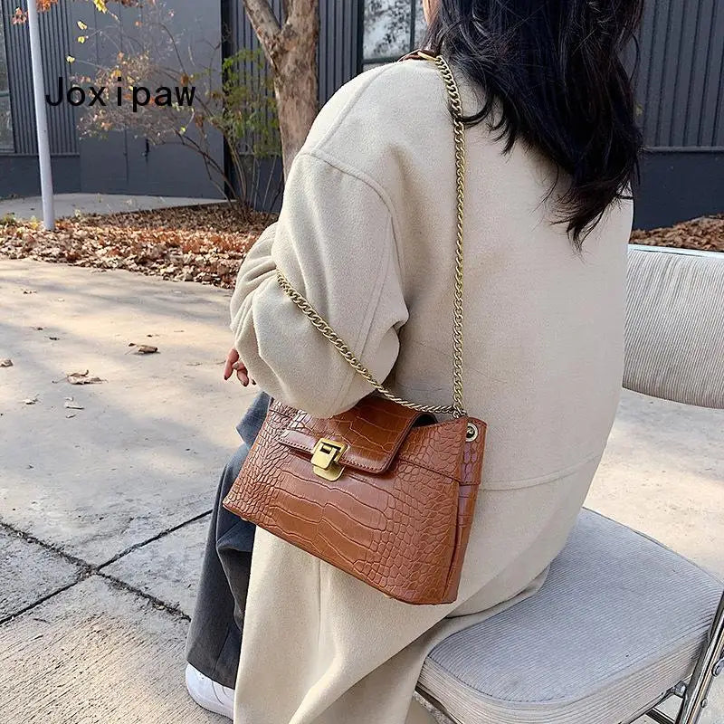 Vintage Large Capacity Shoulder Bag for Women Pu Leather Tote Bags