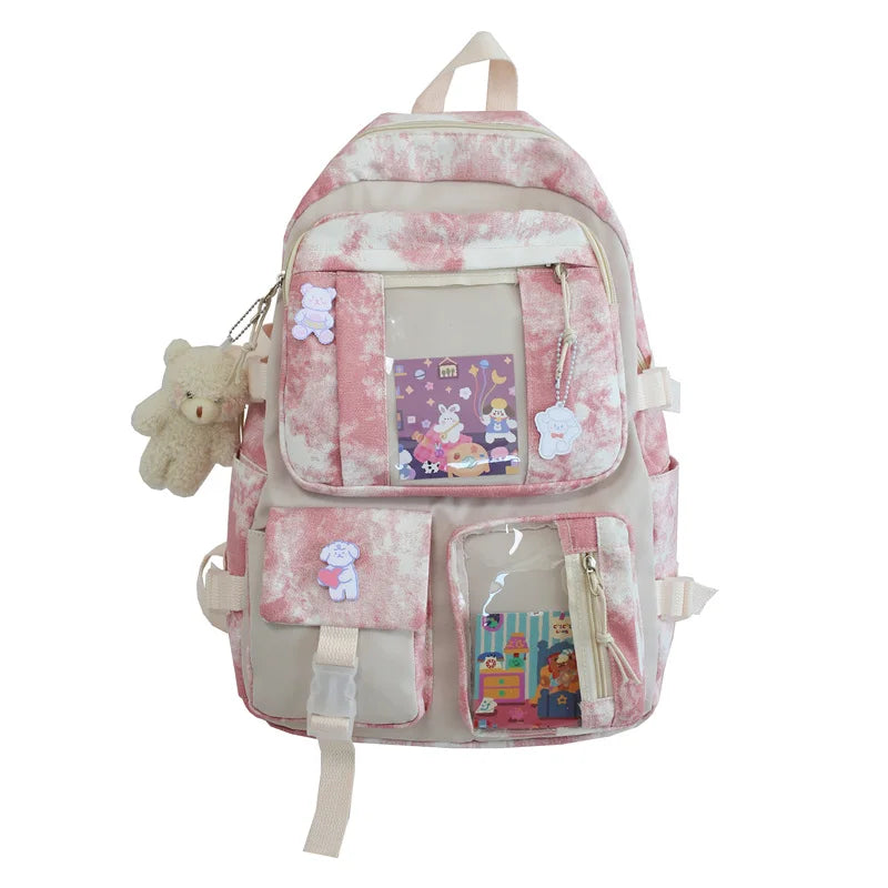 Waterproof Women's Nylon Schoolbag Teenage Students Girls
