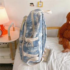 Waterproof Women's Nylon Schoolbag Teenage Students Girls