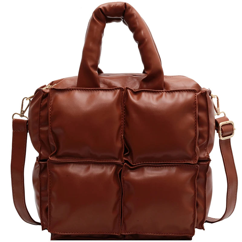 Winter Women's Shoulder Tote Space Cotton Feather Down Bag