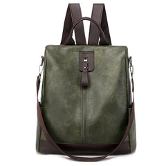 Women Backpack High Leather Large Capacity Schoolbag Travel Bag