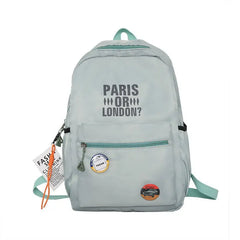 Women Badage Backpack Large Size School Bags For Girls